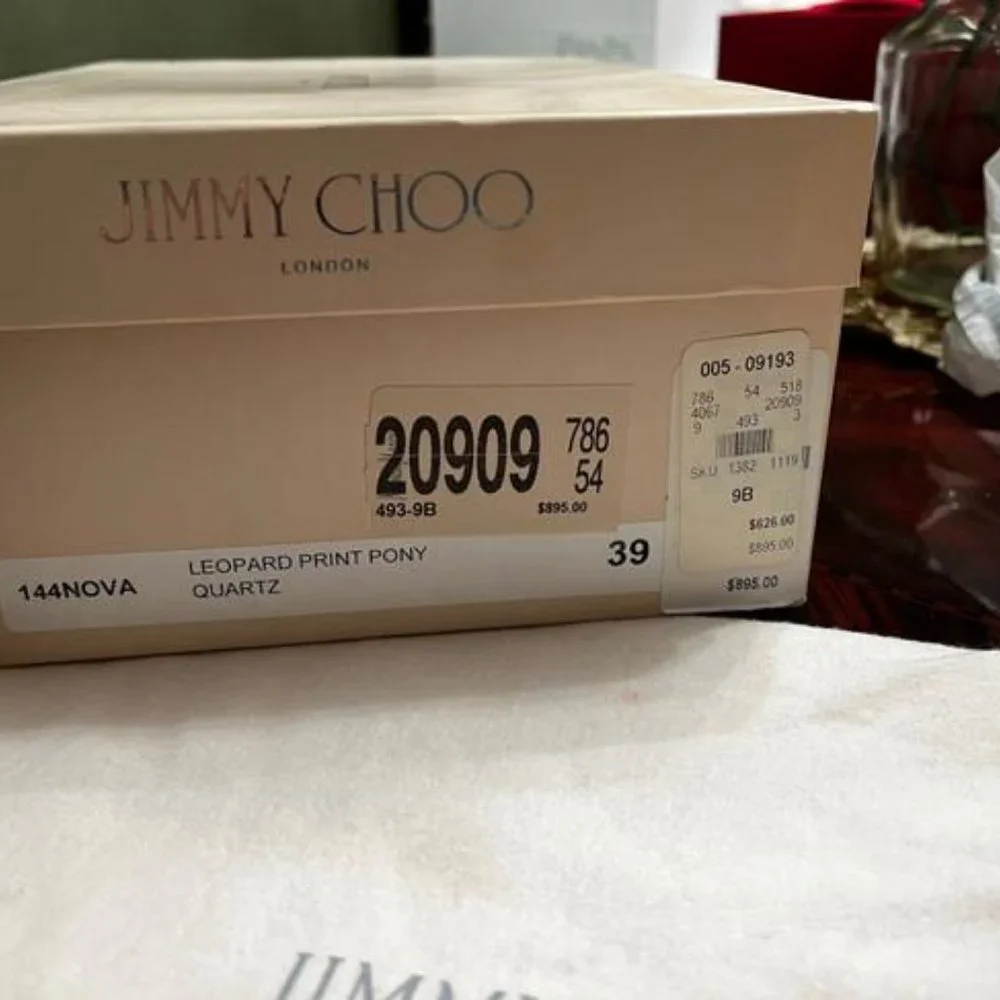 Jimmy Choo Leopard Print Nova Platforms Slingbacks size 39 - Picture 8 of 10